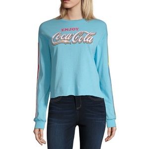 ZUMIEZ ~RAINBOW~Coca Cola crop long sleeve